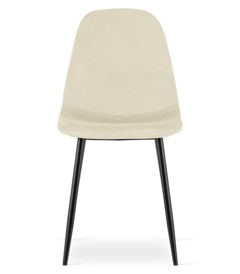 Krzesło COMO - beż aksamit x 3