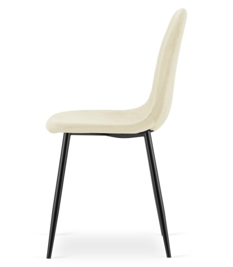 Krzesło COMO - beż aksamit x 4