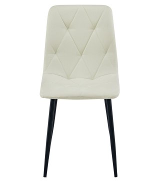 Krzesło LIBRA - beż materiał / nogi czarne x 1