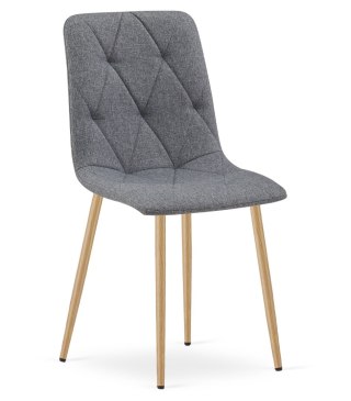 Krzesło LIBRA - ciemny szary materiał / nogi kolor drewna x 1