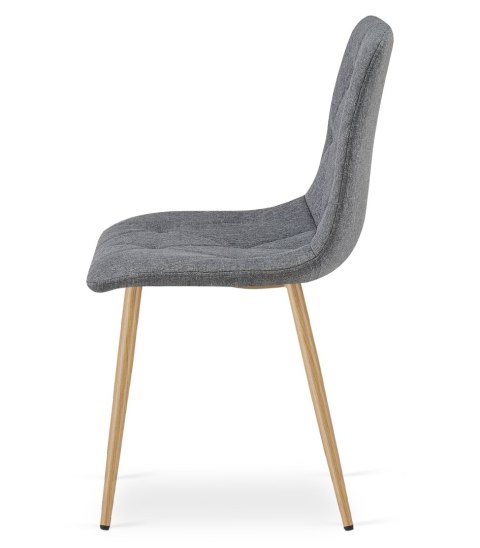 Krzesło LIBRA - ciemny szary materiał / nogi kolor drewna x 1