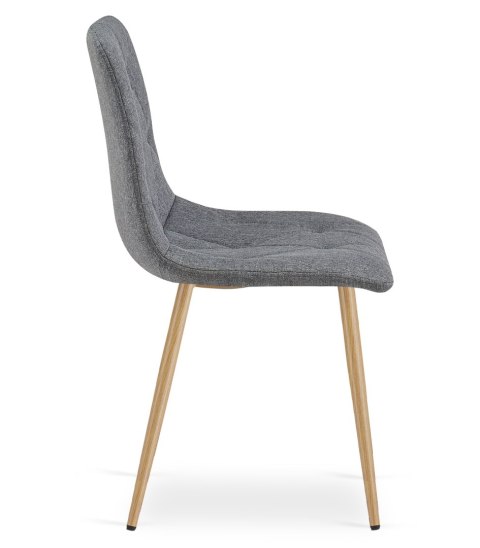 Krzesło LIBRA - ciemny szary materiał / nogi kolor drewna x 1
