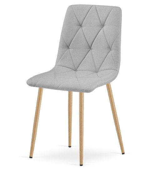 Krzesło LIBRA - jasny szary materiał / nogi kolor drewna x 1