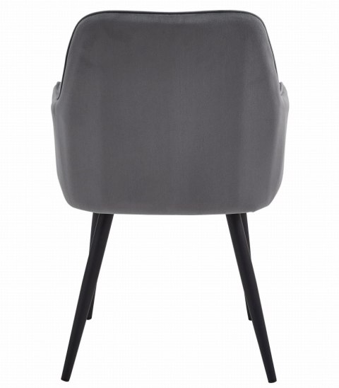 Krzesło NANA - ciemny szary aksamit / nogi czarne x 1