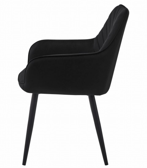 Krzesło NANA - czarny aksamit / nogi czarne x 1
