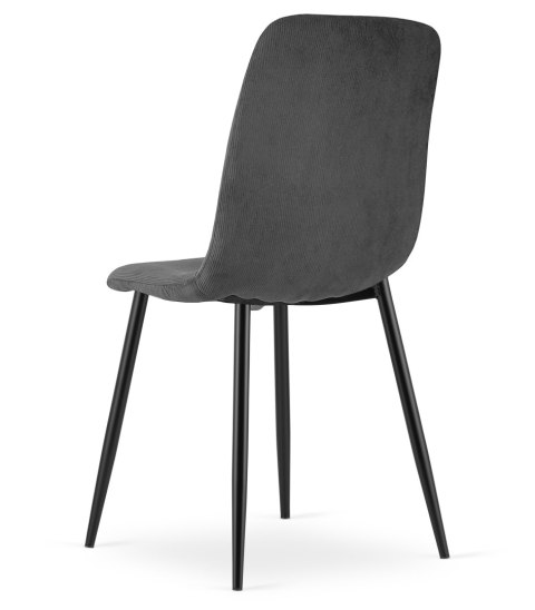 Krzesło RIFT - szary sztruks / nogi kolor czarny x 1