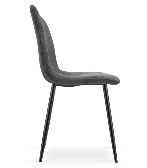 Krzesło RIFT - szary sztruks / nogi kolor czarny x 1