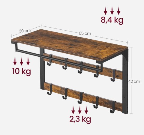 Półka z Wieszakami - LCR101B01