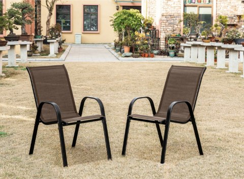 Stół kwadrat ISLAND 70cm + 4x Krzesło SOFIA brąz