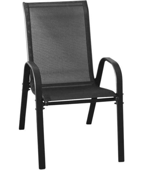 Stół kwadrat ISLAND 70cm + 4x Krzesło SOFIA czarne