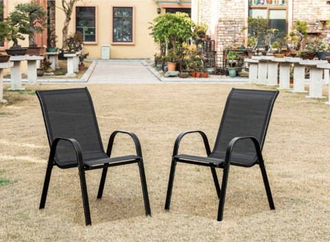 Stół kwadrat ISLAND 70cm + 4x Krzesło SOFIA czarne