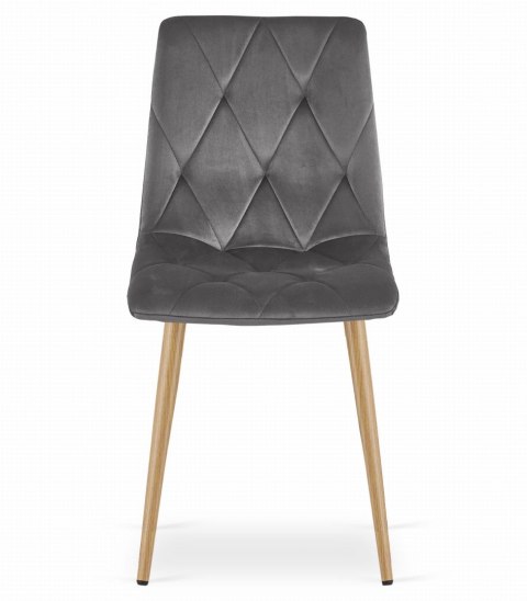 Zestaw stół NP 120x80cm Dąb Sonoma + 4 krzesła LIBRA szare