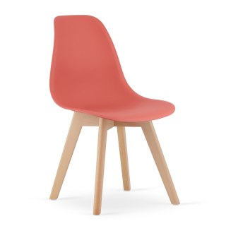 Krzesło KITO cynober / nogi naturalne x 3