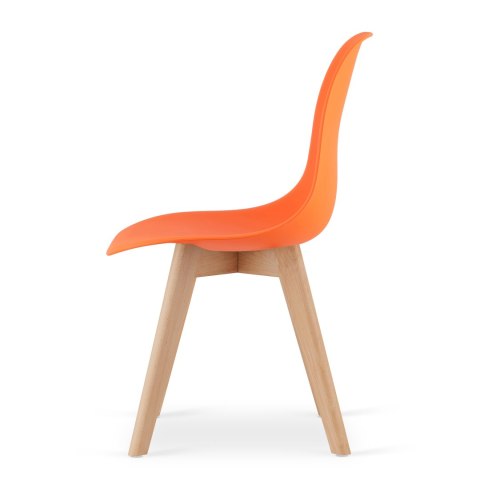 Krzesło KITO pomarańcz / nogi naturalne x 4
