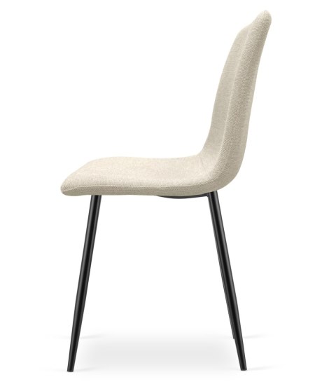 Krzesło RIFT - beż / nogi kolor czarny x 2