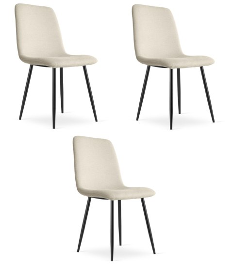 Krzesło RIFT - beż / nogi kolor czarny x 3
