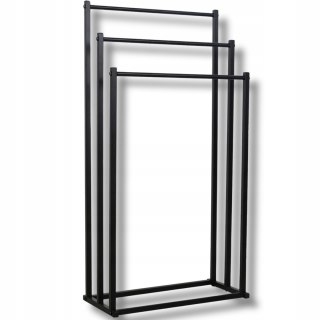 Stojak na ręczniki 3 szczeble - czarny - M x 8