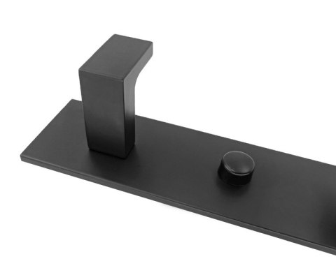 Wieszak ścienny na ręczniki 5 haków - czarny x 50