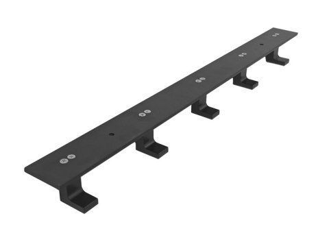 Wieszak ścienny na ręczniki 5 haków - czarny x 50