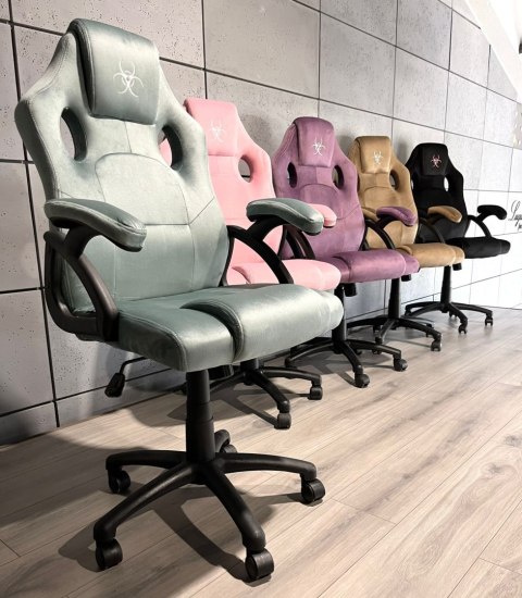 Fotel obrotowy do biurka CARRERA M ALCANTARA BLUE DUST