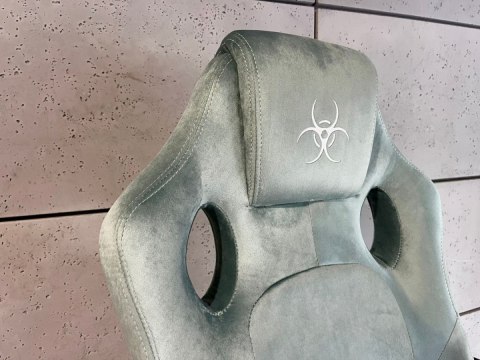 Fotel obrotowy do biurka CARRERA M ALCANTARA BLUE DUST