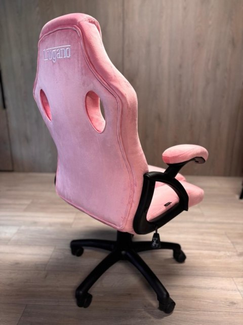 Fotel obrotowy do biurka CARRERA M ALCANTARA CARO PINK