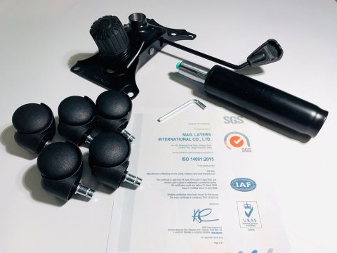 Fotel obrotowy do biurka CARRERA M ALCANTARA GREY NEW