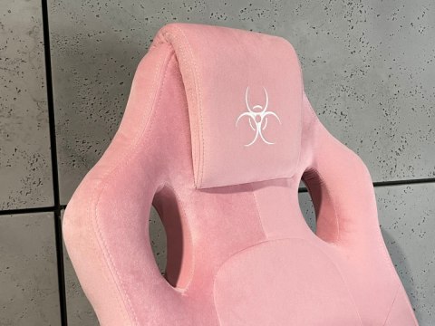 Fotel obrotowy do biurka CARRERA M ALCANTARA PINK