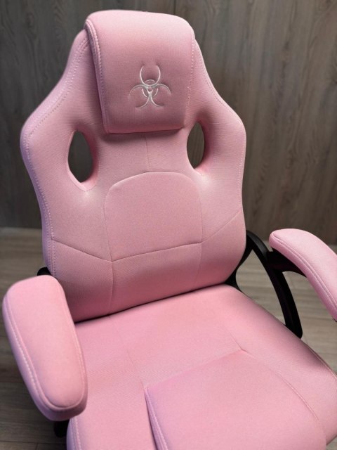 Fotel obrotowy do biurka CARRERA M FULL PINK FABRIC