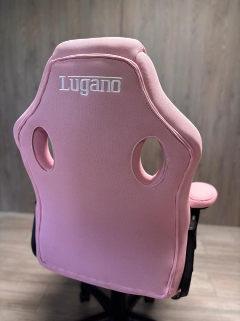 Fotel obrotowy do biurka CARRERA M FULL PINK FABRIC