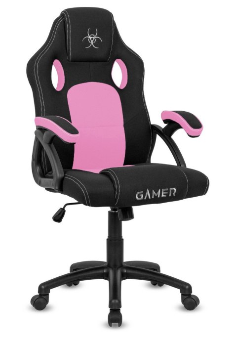 Fotel obrotowy do biurka CARRERA M PINK FABRIC