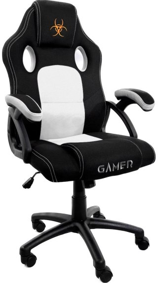 Fotel obrotowy do biurka CARRERA M WHITE FABRIC