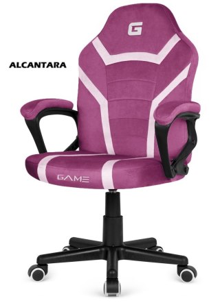 Fotel obrotowy do biurka MARIO ALCANTARA PURPLE + WHITE