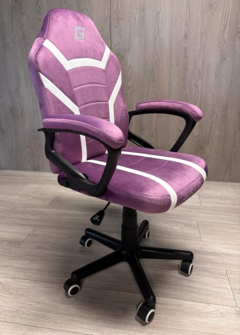 Fotel obrotowy do biurka MARIO ALCANTARA PURPLE + WHITE