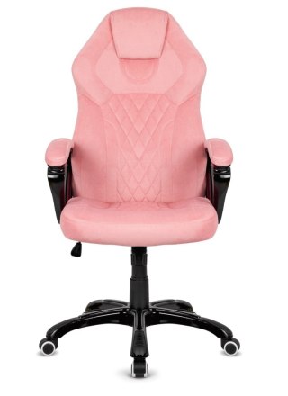 Fotel obrotowy do biurka SPIDER PINK ALCANTARA