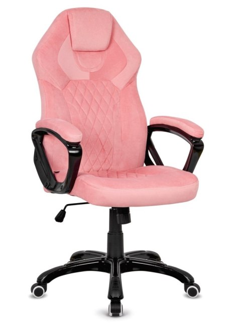 Fotel obrotowy do biurka SPIDER PINK ALCANTARA