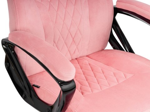 Fotel obrotowy do biurka SPIDER PINK ALCANTARA