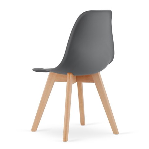 Krzesło KITO ciemnoszare / nogi naturalne x 2