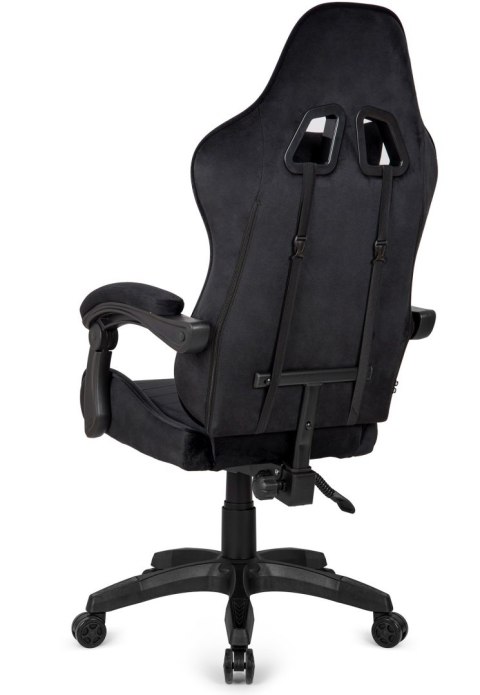 Fotel obrotowy gamingowy ENZO XL BLACK ALCANTARA