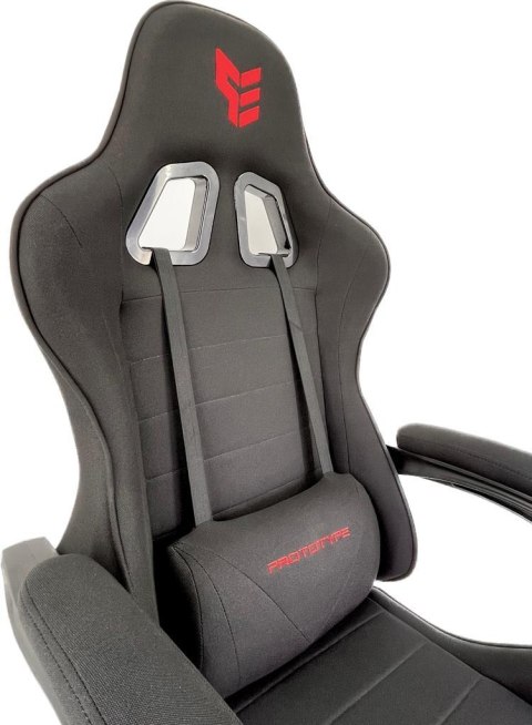 Fotel obrotowy gamingowy ENZO XL BLACK FABRIC