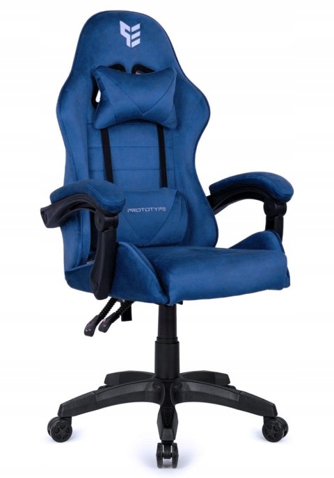 Fotel obrotowy gamingowy ENZO XL BLUE ALCANTARA