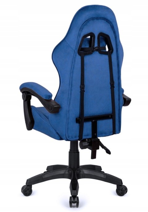 Fotel obrotowy gamingowy ENZO XL BLUE ALCANTARA