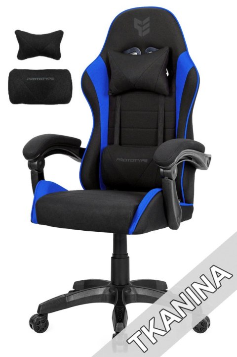 Fotel obrotowy gamingowy ENZO XL BLUE FABRIC