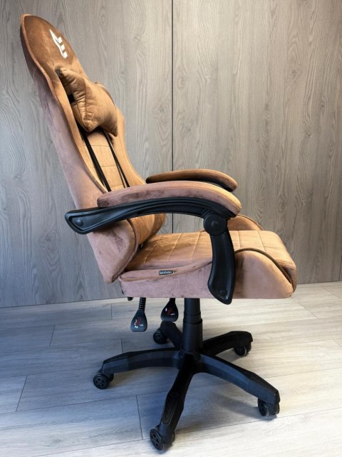 Fotel obrotowy gamingowy ENZO XL BROWN ALCANTARA