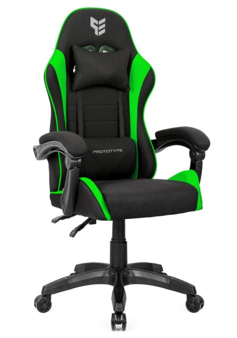 Fotel obrotowy gamingowy ENZO XL GREEN FABRIC