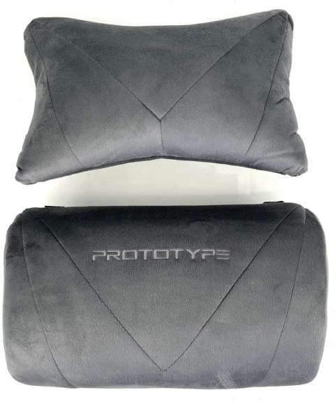 Fotel obrotowy gamingowy ENZO XL GREY ALCANTARA