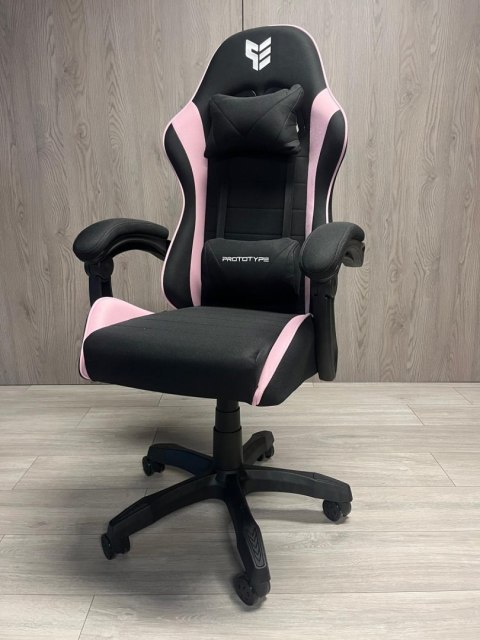 Fotel obrotowy gamingowy ENZO XL PINK FABRIC