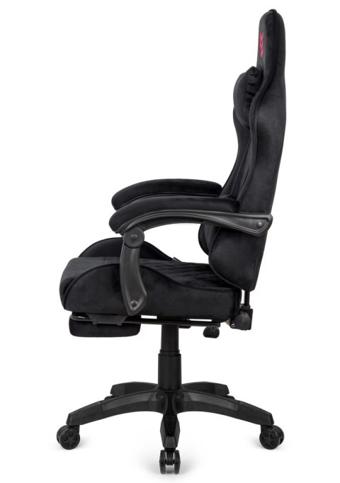 Fotel obrotowy gamingowy XL POKER PRO BLACK ALCANTARA