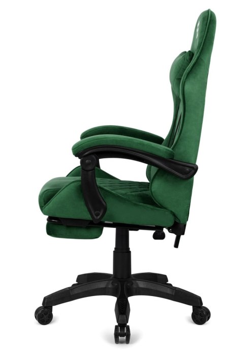 Fotel obrotowy gamingowy XL POKER PRO DARK GREEN ALCANTARA