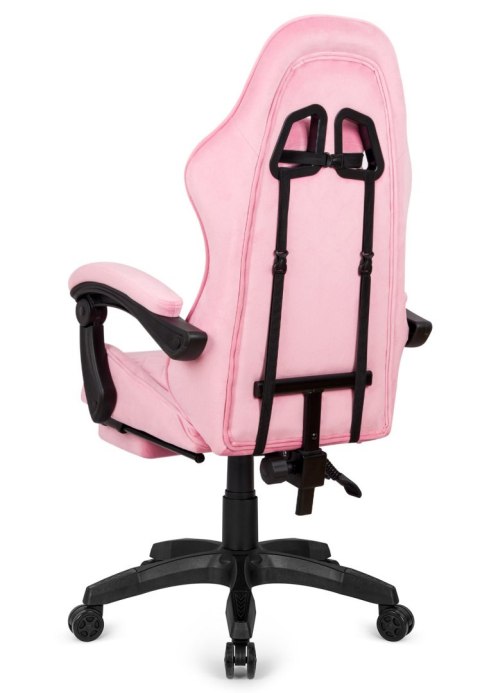 Fotel obrotowy gamingowy XL POKER PRO PINK SWEET ALCANTARA